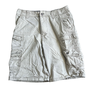 OP Tan Cargo Shorts with Utility Design